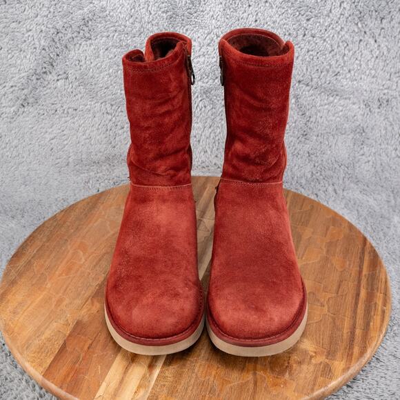 Ugg Italian Luxe Collection Abree Short Shearling Boots 1009250 Women's Size 6 - Picture 2 of 6